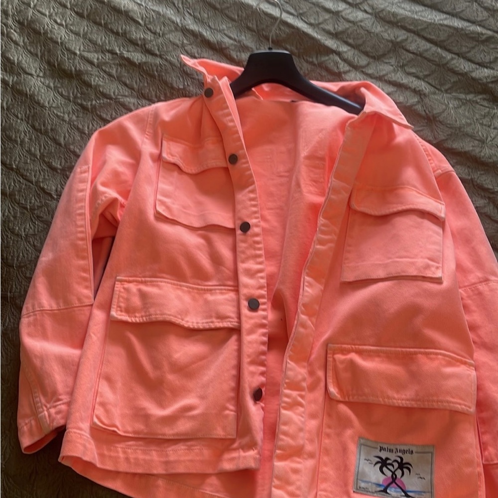 Palm Angels peach denim jacket
